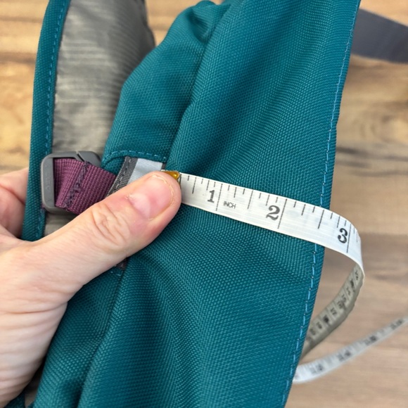 Osprey Jill Courier Flap Messenger Teal Crossbody Bag Vintage Y2K 2000s - Picture 10 of 10